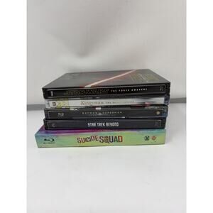 Blu Ray Steelbook lot Of 5 DC Comics Star Wars Kingsman Star Trek